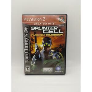 TOM CLANCY'S SPLINTER CELL PANDORA TOMORROW GREATEST HITS - PS2 - W/MANUAL - CIB
